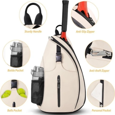 Balo thể thao Pickleball cao cấp nhiều màu – Đựng vợt pickleball chính hãng, quai đa năng, giá ưu đãi 252.000 VND 9