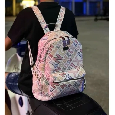 Balo thời trang nam nữ size 40 chữ XO - Giá rẻ 129k, đi học, du lịch, phố sang