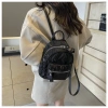 Balo Thời Trang Nữ 18x20x11cm Kèm Móc Bông - Dễ Thương Đi Học, Chơi, Du Lịch 6