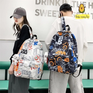Balo thời trang unisex Hàn Quốc, laptop 15.6 inch, đi học du lịch - chỉ 75.000đ