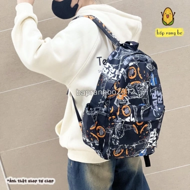 Balo thời trang unisex Hàn Quốc, laptop 15.6 inch, đi học du lịch - chỉ 75.000đ