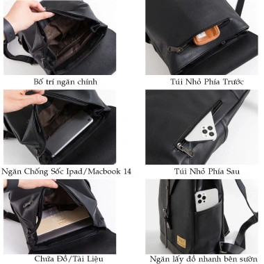 Balo Threebox TB3.514 Unisex Chính Hãng 2.025 Siêu Nhẹ Đa Ngăn Giá 479k