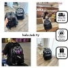 Balo Tia Sét size 43 da PU chống nước, ngăn A4 & laptop 15 inch - Địa lý