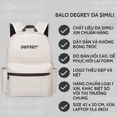 Balo Trà Sữa 2 Ngăn DG Leather Da Simili Trượt Nước, Đựng Laptop 15.6 inch, Màu Be - 250.000đ 10 Balo Trà Sữa 2 Ngăn DG Leather Da Simili Trượt Nước, Đựng Laptop 15.6 inch, Màu Be - 250.000đ 10
