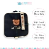 Balo trẻ em màu đen thêu tên phong cách Hàn Quốc, tặng tag, giảm giá 150k 4