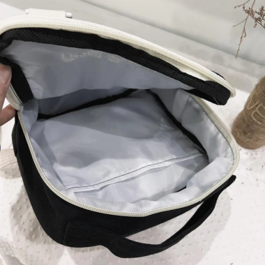 Balo trẻ em màu đen thêu tên phong cách Hàn Quốc, tặng tag, giảm giá 150k 6
