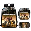 Balo Trẻ Em Transformers 3D - Bộ 3 Món Túi Đeo Vai, Đi Học Bền Đẹp, Thoải Mái 3