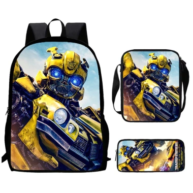 Balo Trẻ Em Transformers 3D - Bộ 3 Món Túi Đeo Vai, Đi Học Bền Đẹp, Thoải Mái 7