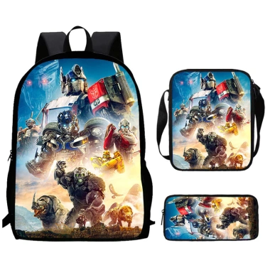 Balo Trẻ Em Transformers 3D - Bộ 3 Món Túi Đeo Vai, Đi Học Bền Đẹp, Thoải Mái 10