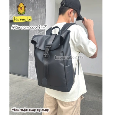Balo trơn nam/unisex vải dù cao cấp, chống thấm, kháng nước, đựng laptop, phom cứng basic - chỉ 240.000 VND 2 Balo trơn nam/unisex vải dù cao cấp, chống thấm, kháng nước, đựng laptop, phom cứng basic - chỉ 240.000 VND 2