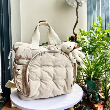 Balo Túi Bỉm Sữa Treo Xe Đẩy Du Lịch Cho Mẹ và Bé 29x36x13 cm Ưu Đãi 450.000₫ 2