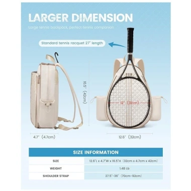 Balo Túi Đeo Chéo A24 Đựng Vợt Cầu Lông và Tennis, Ngăn Nước, Giá 410.000₫ 6