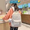 Balo Ulzzang CX25 Unisex Trắng Đen Size To Đựng Laptop Xinh Đi Học Đi Chơi 3