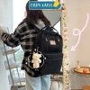 Balo Ulzzang CX25 Unisex Trắng Đen Size To Đựng Laptop Xinh Đi Học Đi Chơi 9