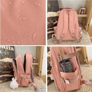 Balo Ulzzang Hàn Quốc Nam Nữ Chống Nước Vải Dù Đựng Sách A4 & Laptop 15.6" 189k 5
