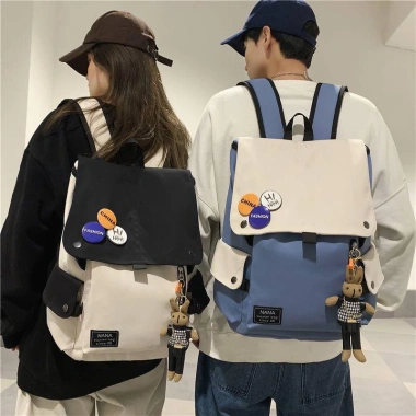 Balo Ulzzang Hàn Quốc Nữ Cặp Đi Học Khủng Long Không Thấm Nước, Giá 80k 2