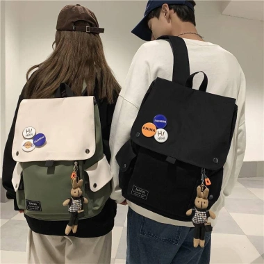 Balo Ulzzang Hàn Quốc Nữ Cặp Đi Học Khủng Long Không Thấm Nước, Giá 80k 3