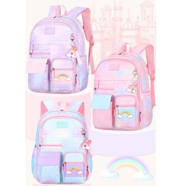 Balo Ulzzang Nữ Đi Học Hàn Quốc Pastel Đẹp Dễ Thương, Đựng Laptop - 186.200₫