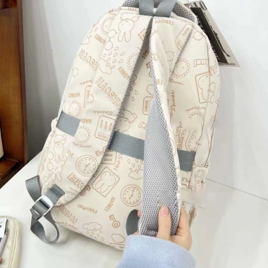 Balo Ulzzang Nữ Đi Học Hàn Quốc Pastel In Hình Ẩn Đựng Laptop Giá 125k