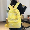 Balo Ulzzang nữ đi học thời trang Hàn Quốc, chống nước, ngăn laptop 15.6 inch A4 5