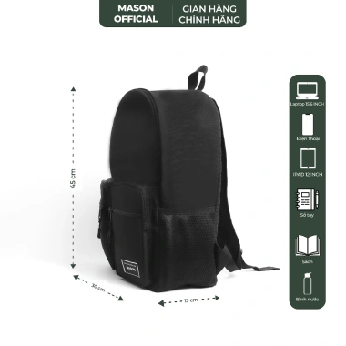Balo unisex MASON M13 15.6 inch chống nước cao cấp Classic Backpack giảm giá 155k