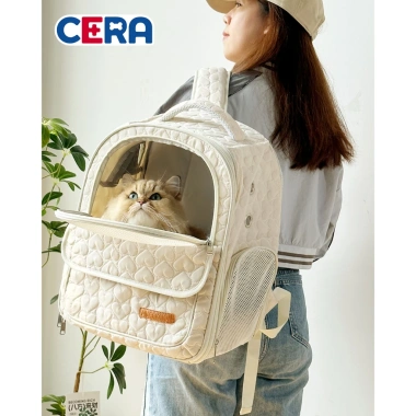 Balo Vải Bông Cao Cấp Cho Chó Mèo 35x28x40cm - Thiết Kế Đệm Êm, Giá Ưu Đãi 500k