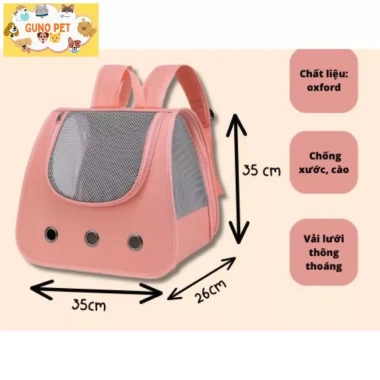 Balo vải cho chó mèo đơn sắc GUNO PET mẫu mới siêu nhẹ giảm giá 20% chỉ 79.000đ