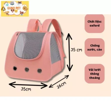 Balo vải cho chó mèo đơn sắc GUNO PET mẫu mới siêu nhẹ giảm giá 20% chỉ 79.000đ
