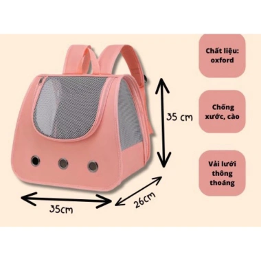 Balo vải đơn sắc cho chó mèo - mẫu mới Mina Pet, giá ưu đãi 78.000₫ 10