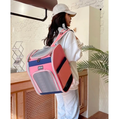 Balo Vận Chuyển Chó Mèo Chống Nóng, Thoáng Khí, Cửa Trên 39x31x26cm - Dưới 8kg 507,642₫