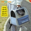 Balo vận chuyển chó mèo Hello Cat - Đảo Thú Cưng, nhẹ, thoáng khí, an toàn, giảm giá 115k 4