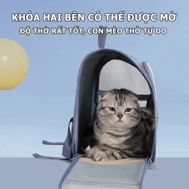 Balo vận chuyển chó mèo vải thoáng khí - Đa màu, nhẹ nhẹ, giá chỉ 88.000₫ 6