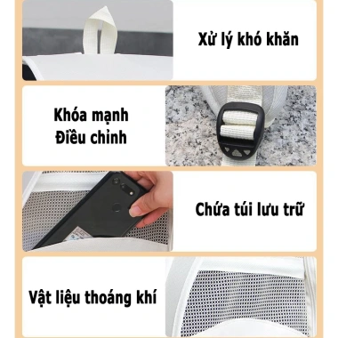 Balo vận chuyển chó mèo vải thoáng khí - Đa màu, nhẹ nhẹ, giá chỉ 88.000₫ 8