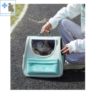 Balo vận chuyển HELLO CAT cho mèo, chó, thú cưng - Nhẹ, an toàn, giá ưu đãi 129k 4