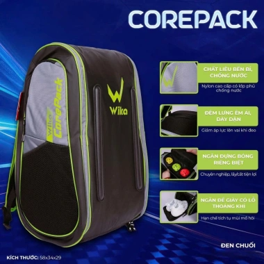 Balo Wika Corepack Chính Hãng - Dung Tích Vô Tận, Chất Liệu Cao Cấp, Bền Bỉ, Giảm Giá 1.699.000₫ 8