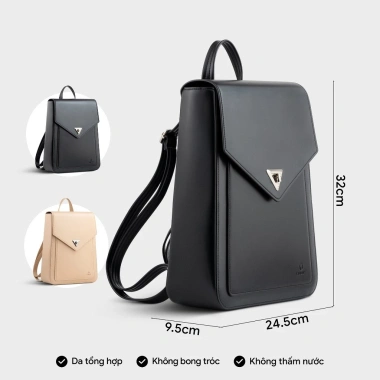 Balo Yuumy Nắp Gập Dáng Hộp Cỡ Lớn Da Smooth YBA98 - Thời Trang Nữ, 439.000₫ 6