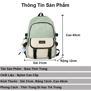 Balo ZIMO nam nữ chống nước mix gấu, nhiều ngăn, quai đệm, cặp laptop - 239k