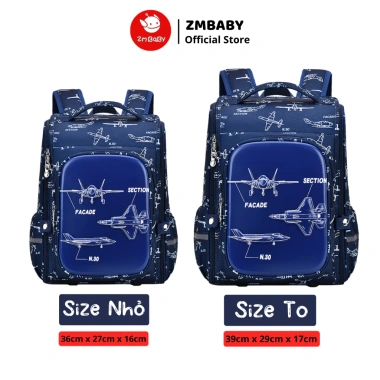 Balo ZMCG-40 chống gù 3D chống nước cho học sinh tiểu học - nhẹ, thoải mái, giảm lưng, 260k