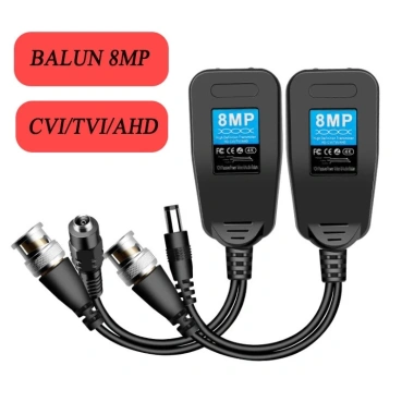 BALUN CAMERA nguồn tốt cho 4K 2K 1.080P - Dùng cáp LAN Cat5e/Cat6, giảm giá 65k