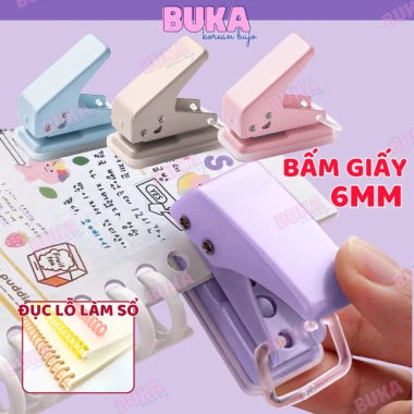 Bấm lỗ giấy Buka Mini KW-Trio - Đục lỗ chuẩn cho planner, giảm còn 30.5k VND Bấm lỗ giấy Buka Mini KW-Trio - Đục lỗ chuẩn cho planner, giảm còn 30.5k VND