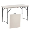 Bàn ăn gấp gọn khung thép, điều chỉnh cao - Bàn gấp cho cafe, ban công, dã ngoại, 950k 3