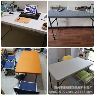 Bàn ăn gấp gọn khung thép, điều chỉnh cao - Bàn gấp cho cafe, ban công, dã ngoại, 950k