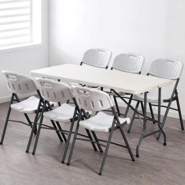 Bàn ăn gấp gọn khung thép, điều chỉnh cao - Bàn gấp cho cafe, ban công, dã ngoại, 950k 7 Bàn ăn gấp gọn khung thép, điều chỉnh cao - Bàn gấp cho cafe, ban công, dã ngoại, 950k 7