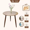 Bàn ăn tròn chân cao 72cm gỗ tự nhiên - Chắc chắn, sang trọng, giá ưu đãi 699k