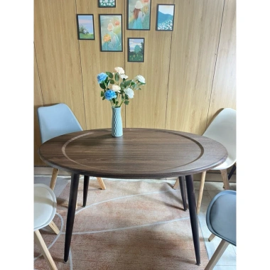 Bàn ăn tròn chân cao 72cm gỗ tự nhiên - Chắc chắn, sang trọng, giá ưu đãi 699k