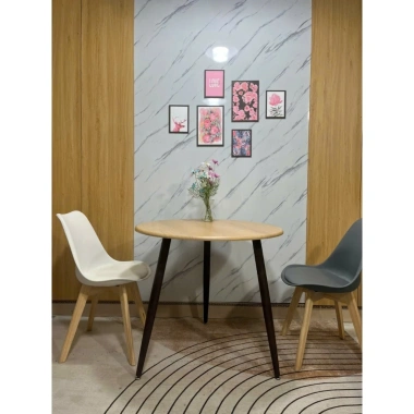 Bàn ăn tròn chân cao 72cm gỗ tự nhiên - Chắc chắn, sang trọng, giá ưu đãi 699k