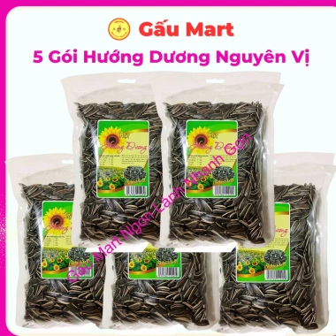 Bán buôn 5 gói hạt hướng dương 500gr – Nguyên vị, vị dừa, hạt bí, đỗ tương | Gấu Mart 52.800đ 9 Bán buôn 5 gói hạt hướng dương 500gr – Nguyên vị, vị dừa, hạt bí, đỗ tương | Gấu Mart 52.800đ 9