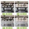 Bàn cà phê hiện đại mặt kính cường lực họa tiết đá cẩm thạch, bàn nhỏ cho căn hộ và phòng khách 8