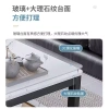 Bàn cà phê khách văn phòng hiện đại, kính cường lực, dạng chữ L - Giá ưu đãi 993.593 VND 4