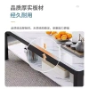 Bàn cà phê khách văn phòng hiện đại, kính cường lực, dạng chữ L - Giá ưu đãi 993.593 VND 5